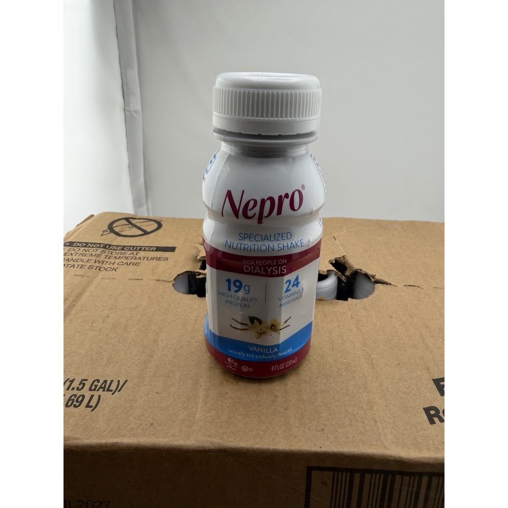 Nepro Specialized Nutrition Shake for People on Dialysis  exp 7/2027 case of 24